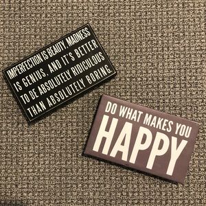 Do What Makes You Happy Inspirational Box Signs